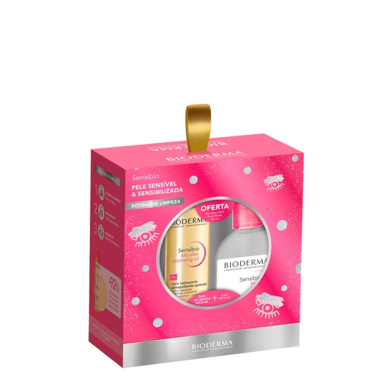 Bioderma Coffret Sensibio Óleo de Limpeza Micelar + Sensibio H2O Agua Micelar